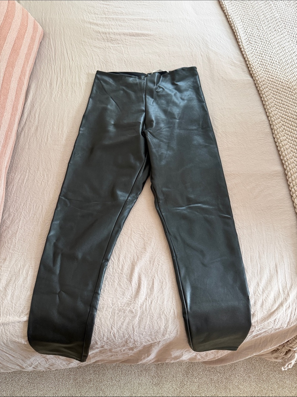 Abercrombie Black Faux Leather Leggings